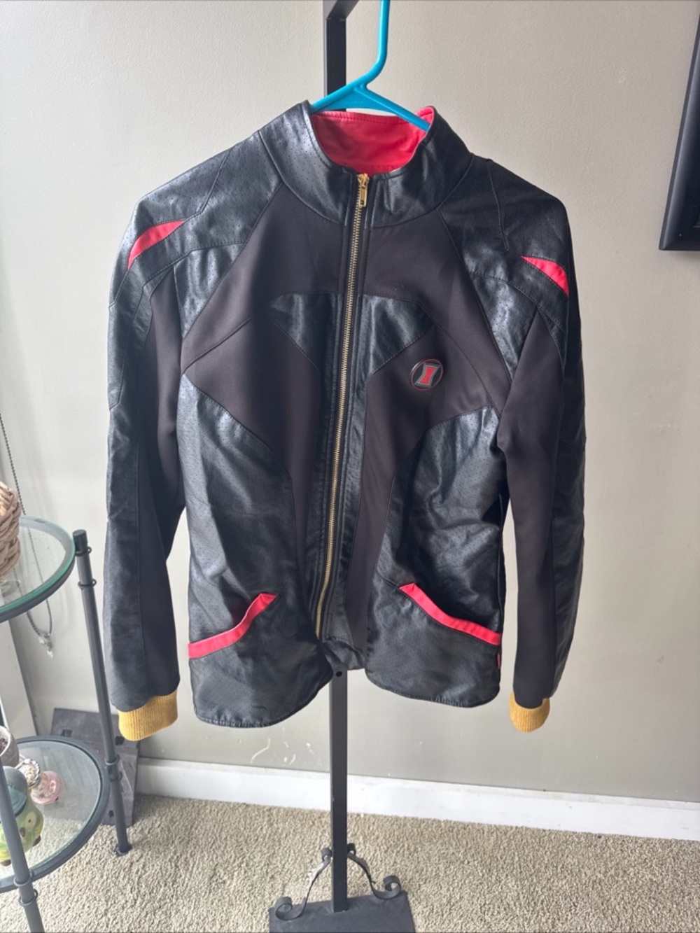 Disney Black Bomber Jacket with Red Accents